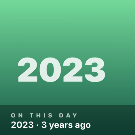 On This Day photo memory widget