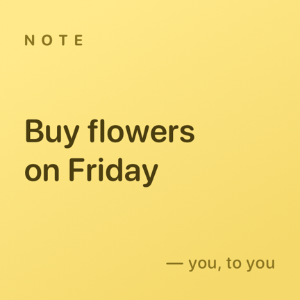 Sticky note widget